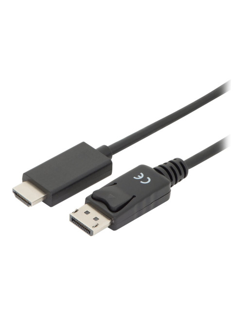 Digitus Adapter Cable, DP - HDMI type A | DisplayPort to HDMI | 2 m