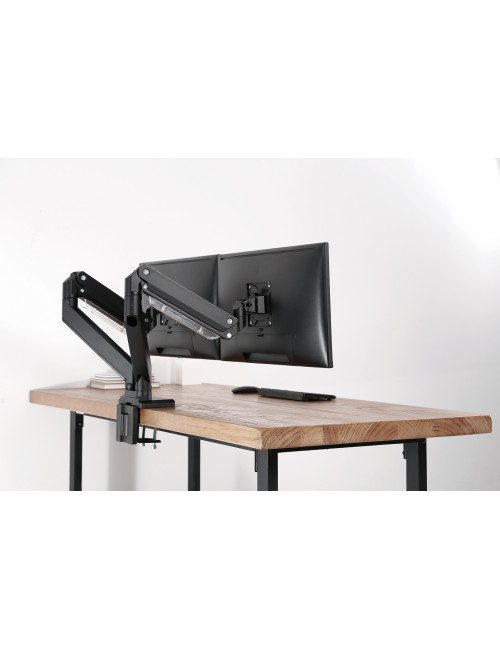 Digitus Desk Mount | DA-90427 | Adjustable Height, Rotate, Tilt, Swivel | 15-35 " | Maximum weight (capacity) 2x15 kg | Black