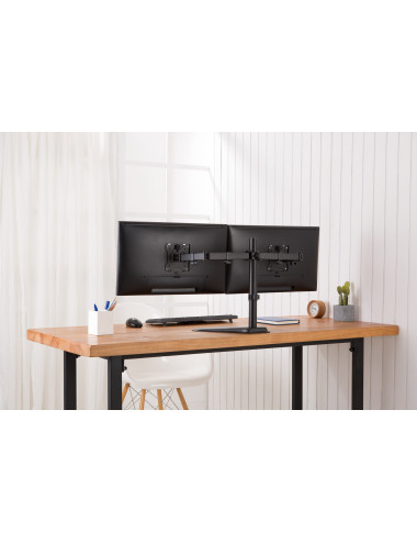 Digitus Desk Mount | DA-90401 | Adjustable Height, Rotate, Swivel | 15-32 " | Maximum weight (capacity) 2x8 kg | Black