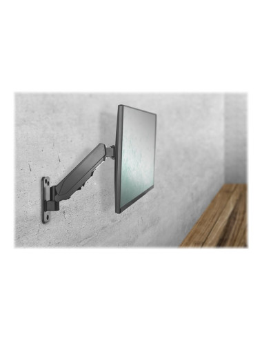 Digitus Wall mount | DA-90396 | Adjustable Height, Rotate, Tilt | 17-32 " | Maximum weight (capacity) 8 kg | Black