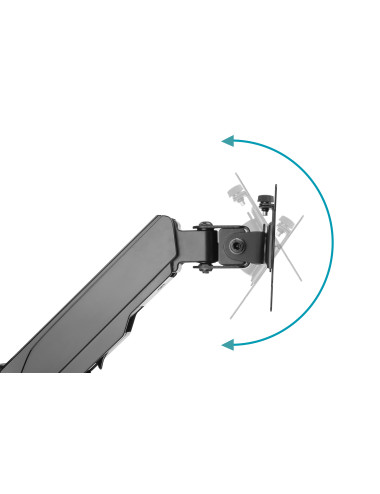 Digitus Wall mount | DA-90396 | Adjustable Height, Rotate, Tilt | 17-32 " | Maximum weight (capacity) 8 kg | Black