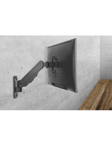 Digitus Wall mount | DA-90396 | Adjustable Height, Rotate, Tilt | 17-32 " | Maximum weight (capacity) 8 kg | Black