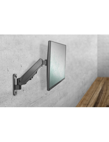 Digitus Wall mount | DA-90396 | Adjustable Height, Rotate, Tilt | 17-32 " | Maximum weight (capacity) 8 kg | Black
