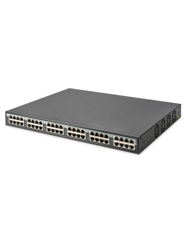 Digitus | 24 Port 10G Ethernet PoE+ Injector, 802.3at, 370 W | DN-95117