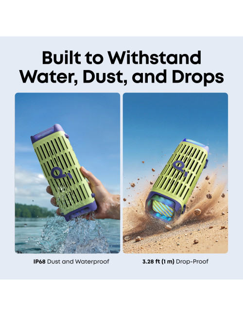 Anker Soundcore Speaker | Boom 3i | 50 W | Waterproof | Bluetooth | Green | Portable | Wireless connection