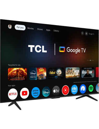 TCL 4K QLED TV | 65T69C | 65 | Smart TV | Google TV | UHD | Black