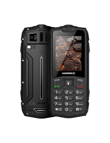 HAMMER ROCK LTE (Black) Dual SIM 2.4" IPS 240x320/128MB/48MB RAM/microSD/LTE | Hammer