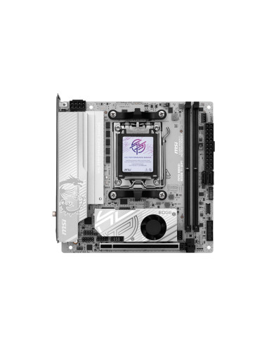 MSI MPG B850I EDGE TI WIFI | Processor family AMD B850 | Processor socket AM5 | DDR5 | Supported hard disk drive interfaces SATA