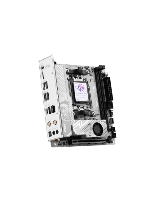 MSI MPG B850I EDGE TI WIFI | Processor family AMD B850 | Processor socket AM5 | DDR5 | Supported hard disk drive interfaces SATA