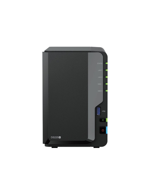 Synology DiskStation | DS225+ | Intel Celeron | J4125 | 2 GB | DDR4 | Black