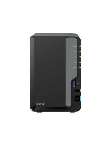 Synology DiskStation | DS225+ | Intel Celeron | J4125 | 2 GB | DDR4 | Black