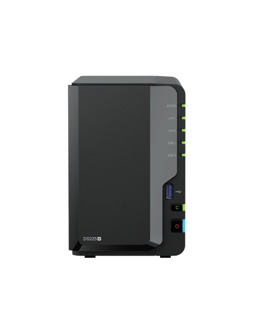 Synology DiskStation | DS225+ | Intel Celeron | J4125 | 2 GB | DDR4 | Black