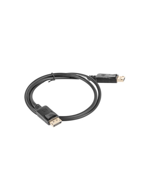 Lanberg DisplayPort Cable 19 Pin V1.2 4K, 1M | CA-DPDP-10CC-0010-BK | DisplayPort to DisplayPort