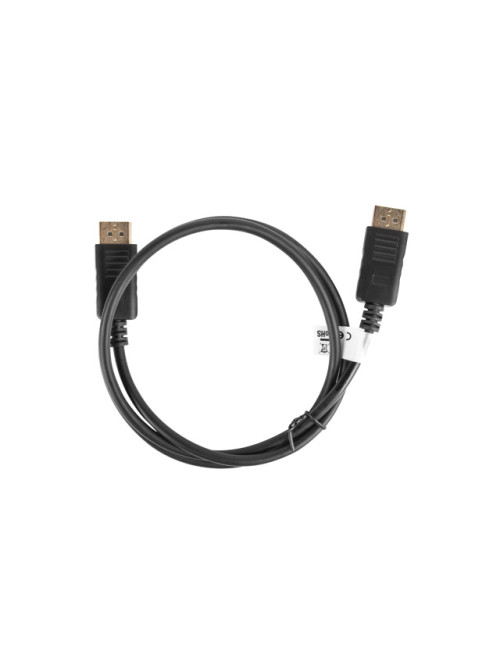 Lanberg DisplayPort Cable 19 Pin V1.2 4K, 1M | CA-DPDP-10CC-0010-BK | DisplayPort to DisplayPort