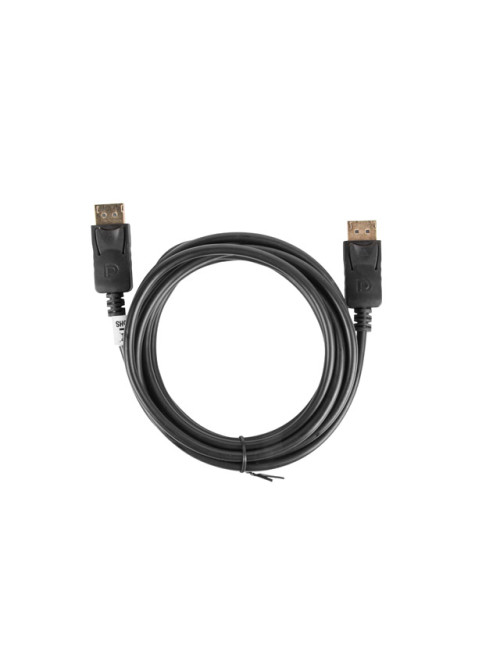 Lanberg DisplayPort Cable 19 Pin V1.2 4K, 3 m | CA-DPDP-10CC-0030-BK | DisplayPort to DisplayPort
