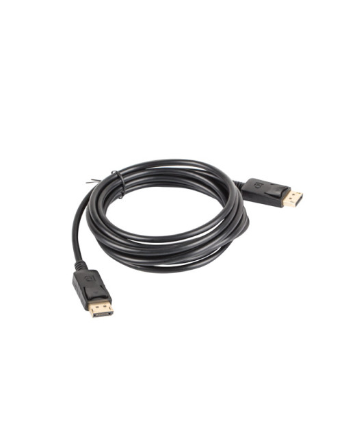 Lanberg DisplayPort Cable 19 Pin V1.2 4K, 3 m | CA-DPDP-10CC-0030-BK | DisplayPort to DisplayPort