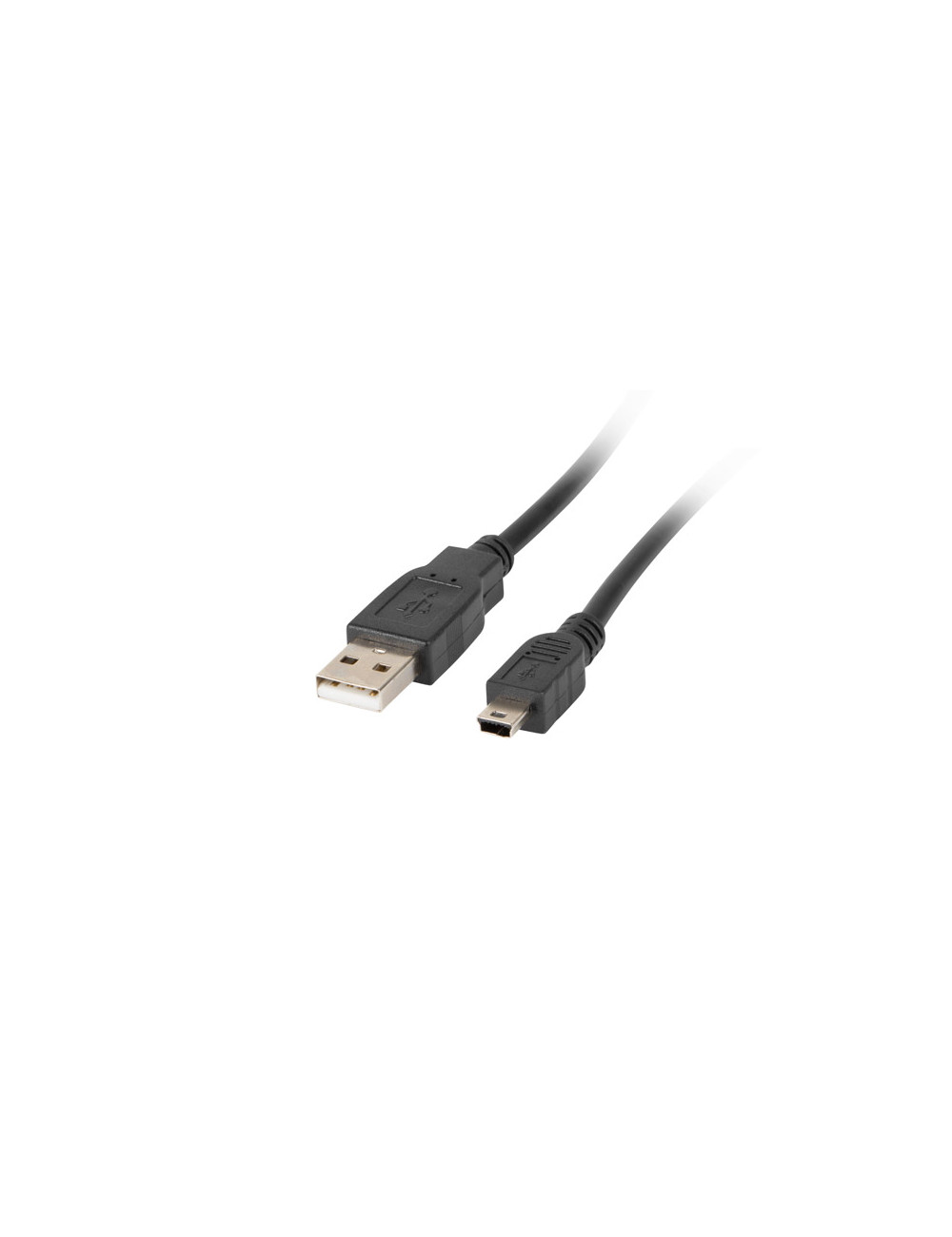 Lanberg Mini USB to USB Type-A 2.0 Cable, 1.8 m | CA-USBK-10CC-0018-BK | Mini USB to USB Type-A