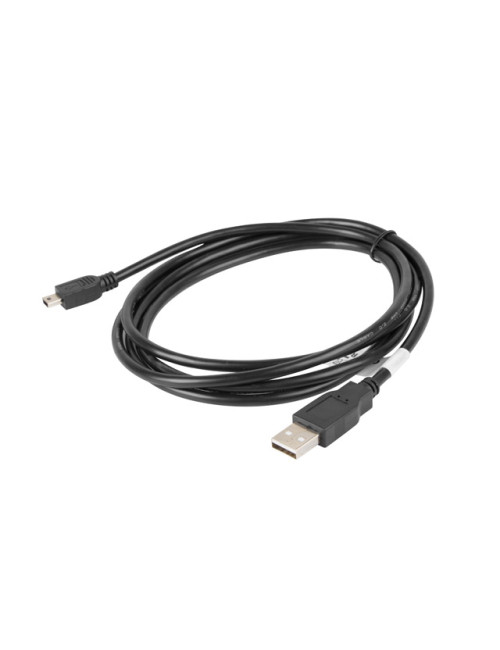 Lanberg Mini USB to USB Type-A 2.0 Cable, 1.8 m | CA-USBK-10CC-0018-BK | Mini USB to USB Type-A