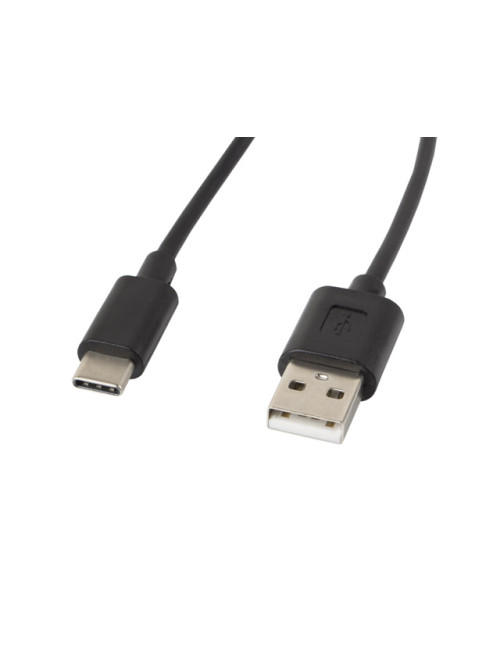 Lanberg USB Type-A to USB Type-C 2.0 Cable, 1.8 m | CA-USBO-10CC-0018-BK | USB Type-A to USB Type-C