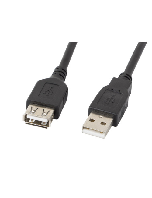 Lanberg USB-A 2.0 Cable, 3 m | CA-USBE-10CC-0030-BK | USB Type-A to USB Type-A