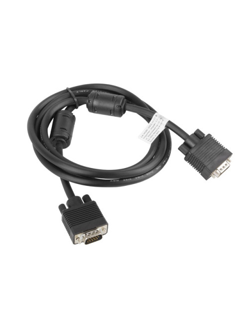 Lanberg VGA Cable, Dual-Shielded Ferrite Core | CA-VGAC-10CC-0018-B | VGA to VGA | 1.8 m