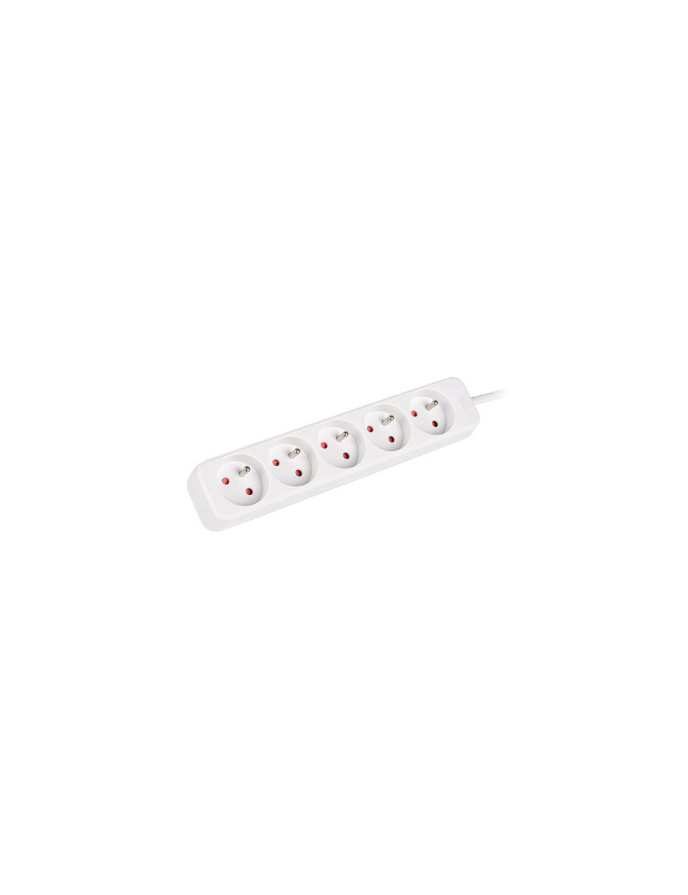 Lanberg Cable Power Strip, 5X French Outlets Quality-Grade Copper, 1.5 m | PS0-05E-0150-W