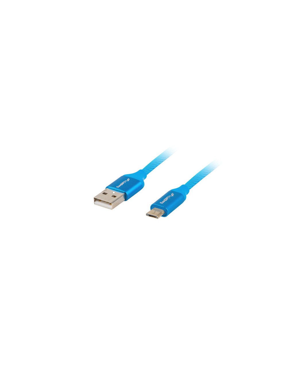 Lanberg USB Micro to USB-A 2.0 Cable Blue Premium QC 3.0, 1 m | CA-USBM-20CU-0010-BL | USB Micro to USB Type-A