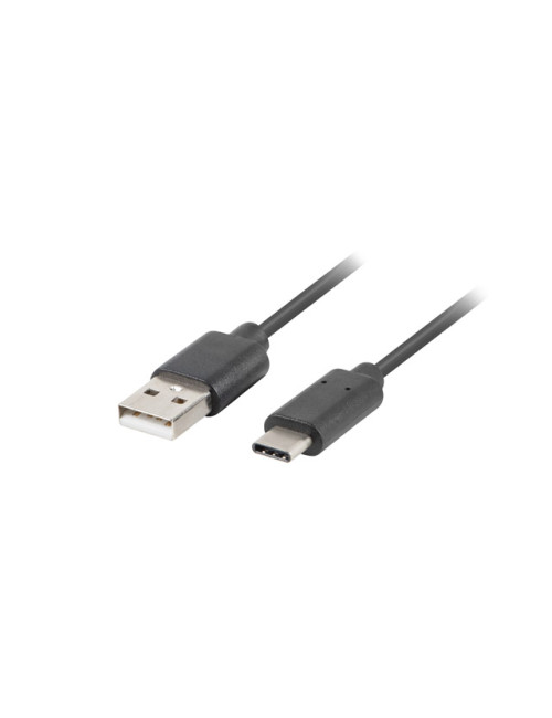 Lanberg USB-C to USB-A2.0 Cable Black QC 3.0, 1.8 m | CA-USBO-20CU-0018-BK | USB Type-A to USB Type-C