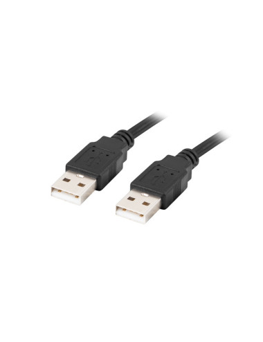 Lanberg Cable USB-A 2.0 | CA-USBA-20CU-0018-BK | USB Type-A to USB Type-A