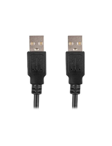 Lanberg Cable USB-A 2.0 | CA-USBA-20CU-0018-BK | USB Type-A to USB Type-A