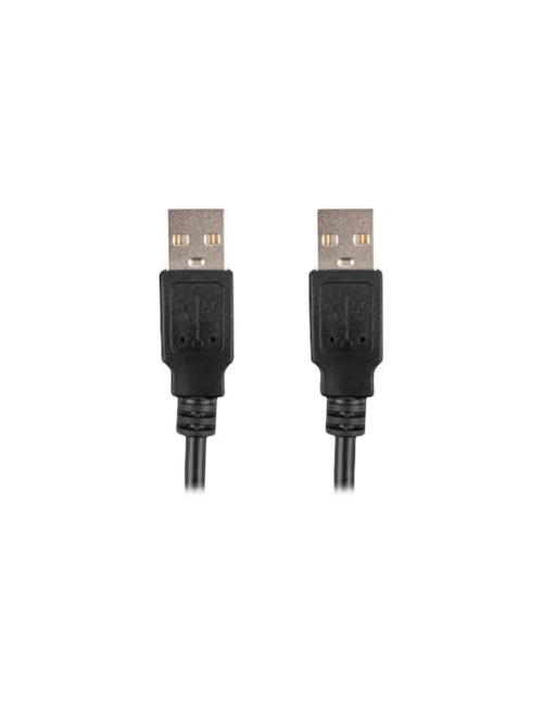Lanberg Cable USB-A 2.0 | CA-USBA-20CU-0018-BK | USB Type-A to USB Type-A