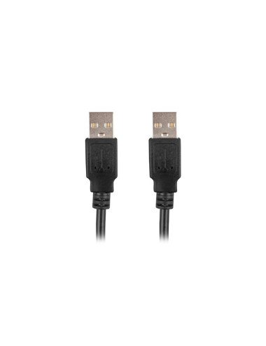 Lanberg Cable USB-A 2.0 | CA-USBA-20CU-0018-BK | USB Type-A to USB Type-A