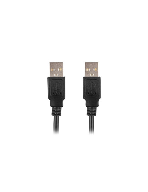 Lanberg Cable USB-A 2.0 | CA-USBA-20CU-0018-BK | USB Type-A to USB Type-A