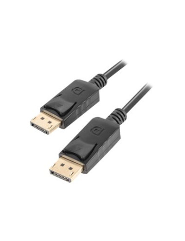 Lanberg DisplayPort Cable 19 Pin V1.2 4K | CA-DPDP-10CC-0005-BK | DisplayPort to DisplayPort