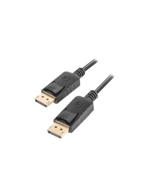 Lanberg DisplayPort Cable 19 Pin V1.2 4K | CA-DPDP-10CC-0005-BK | DisplayPort to DisplayPort