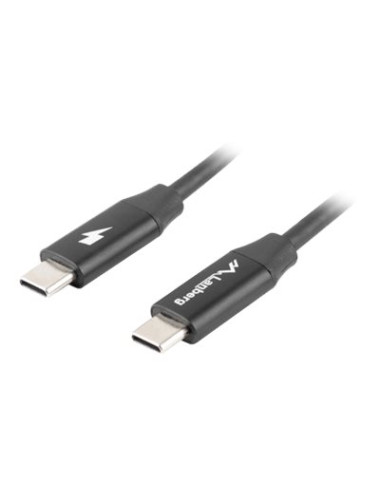 Lanberg USB-C 2.0 Cable, Quick Charge 4.0 | CA-CMCM-40CU-0018-BK | USB Type-C to USB Type-C | 1.8 m