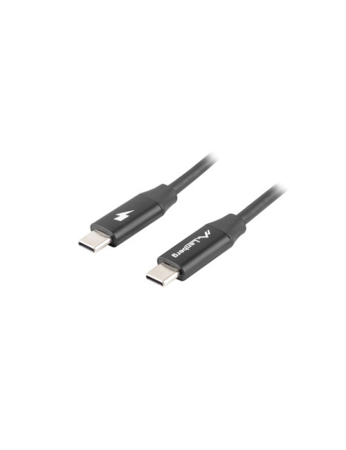 Lanberg USB-C 2.0 Cable, Quick Charge 4.0 | CA-CMCM-40CU-0018-BK | USB Type-C to USB Type-C | 1.8 m