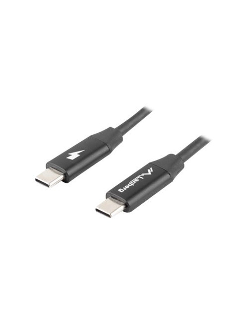 Lanberg USB-C 2.0 Cable, Quick Charge 4.0 | CA-CMCM-40CU-0018-BK | USB Type-C to USB Type-C | 1.8 m