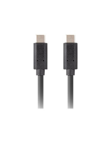 Lanberg USB-C 3.1 Gen 2 Cable, 10GB/s PD100W, 1 m | CA-CMCM-32CU-0010-BK | USB Type-C to USB Type-C