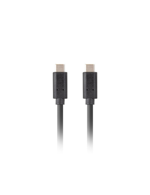 Lanberg USB-C 3.1 Gen 2 Cable, 10GB/s PD100W, 1 m | CA-CMCM-32CU-0010-BK | USB Type-C to USB Type-C