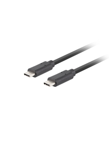 Lanberg USB-C 3.1 Gen 2 Cable, 10GB/s PD100W, 1.8 m | CA-CMCM-32CU-0018-BK | USB Type-C to USB Type-C