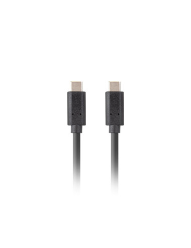 Lanberg USB-C 3.1 Gen 2 Cable, 10GB/s PD100W, 1.8 m | CA-CMCM-32CU-0018-BK | USB Type-C to USB Type-C