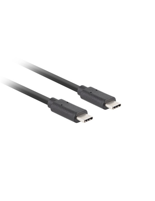 Lanberg USB-C 3.1 Gen 2 Cable, 10GB/s PD100W, 1.8 m | CA-CMCM-32CU-0018-BK | USB Type-C to USB Type-C
