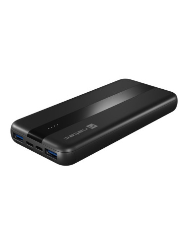 Natec Powerbank Trevi Slim Q V2 10000MAH 2X USB-A Cable