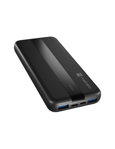 Natec Powerbank Trevi Slim Q V2 10000MAH 2X USB-A Cable