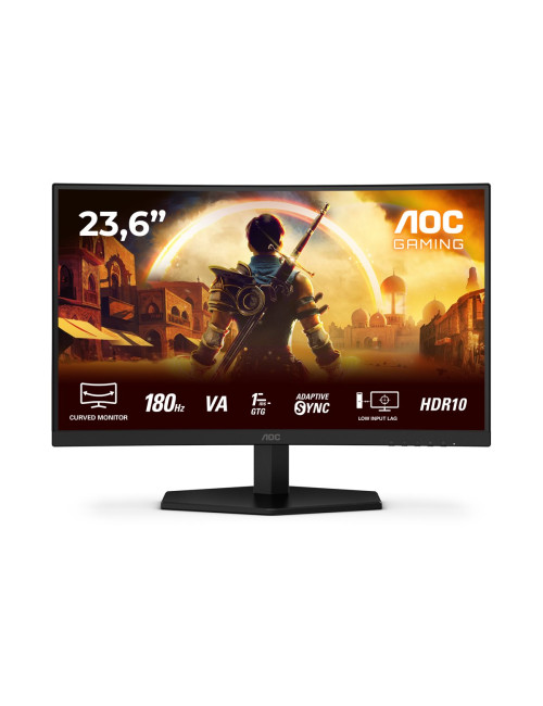 AOC Gaming monitor | C24G42E | 24 " | VA | FHD | 16:9 | 180 Hz | 0.5 ms | 1920 x 1080 pixels | 250 cd/m | HDMI ports quantity 2 