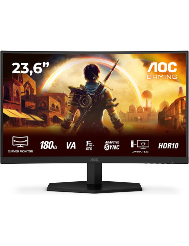 AOC Gaming monitor | C24G42E | 24 " | VA | FHD | 16:9 | 180 Hz | 0.5 ms | 1920 x 1080 pixels | 250 cd/m | HDMI ports quantity 2 
