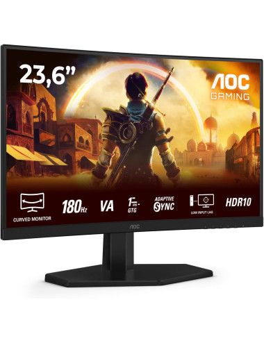 AOC Gaming monitor | C24G42E | 24 " | VA | FHD | 16:9 | 180 Hz | 0.5 ms | 1920 x 1080 pixels | 250 cd/m | HDMI ports quantity 2 