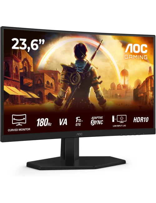 AOC Gaming monitor | C24G42E | 24 " | VA | FHD | 16:9 | 180 Hz | 0.5 ms | 1920 x 1080 pixels | 250 cd/m | HDMI ports quantity 2 