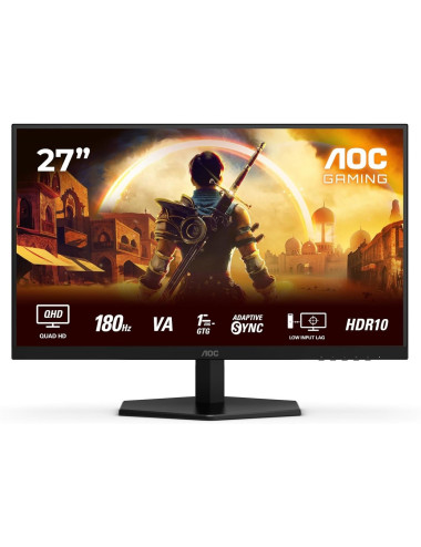AOC Q27G42XNE | 27 " | VA | QHD | 16:9 | 180 Hz | 1 ms | 2560 x 1440 pixels | 300 cd/m | HDMI ports quantity 2 | Black
